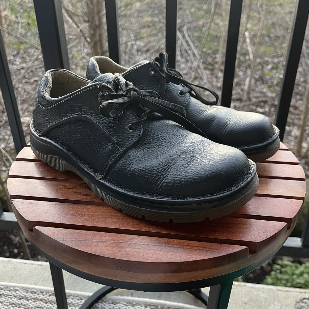 DR.MARTENS 11194 Black Leather Lace Up Oxford Casual Work Shoes Mens Size 8